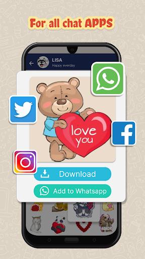 HD Stickers packs for WhatsApp - WAStickersApps Screenshot3