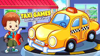 Kids Taxi Car wash Driving Sim Screenshot6