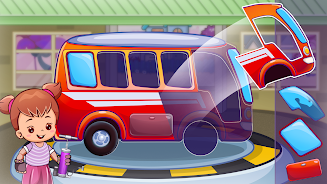 Kids Taxi Car wash Driving Sim Screenshot2