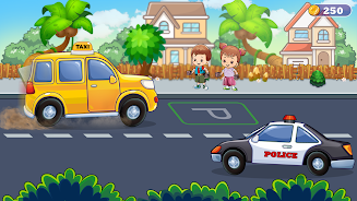 Kids Taxi Car wash Driving Sim Screenshot4