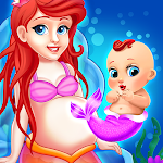 Mermaid Mom & Baby Care Game APK