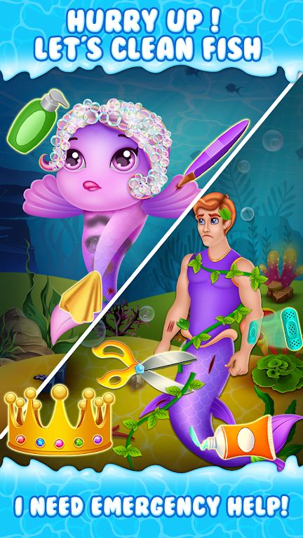 Newborn mermaid care game Screenshot4