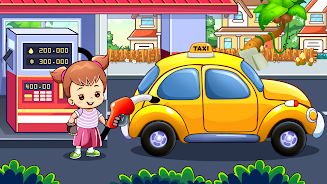 Kids Taxi Car wash Driving Sim Screenshot5