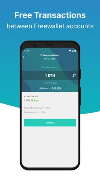 Crypto Blockchain Wallet by Freewallet Screenshot2