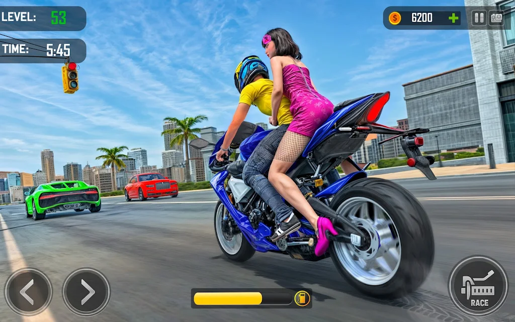 Bike Taxi Driving Games 3D Screenshot2