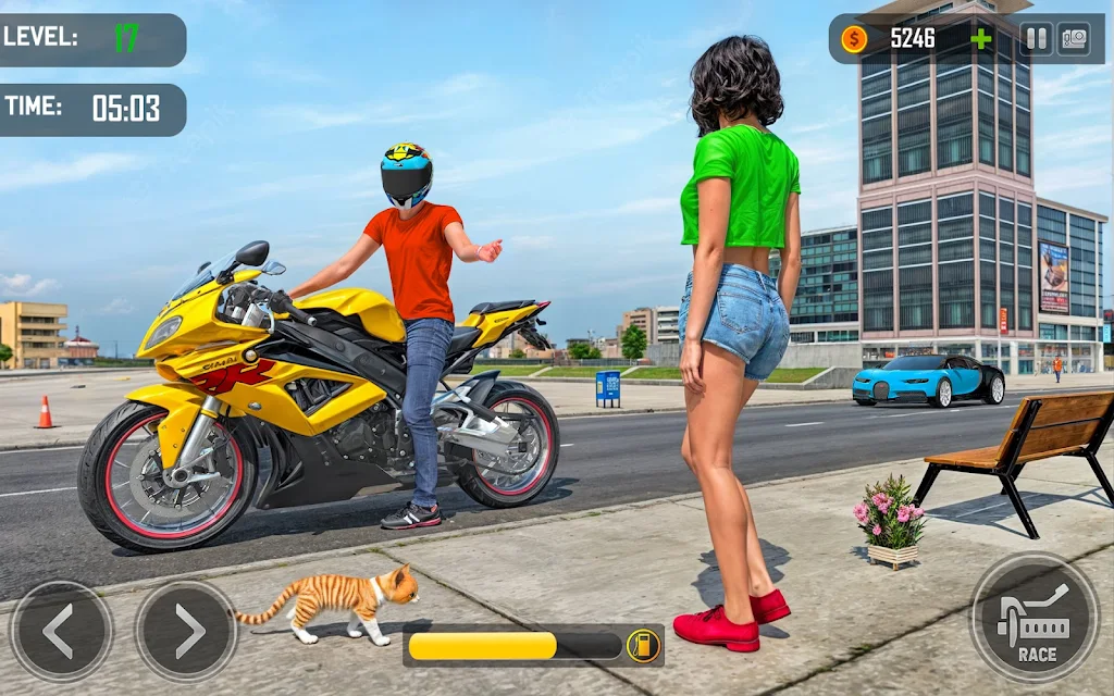 Bike Taxi Driving Games 3D Screenshot3