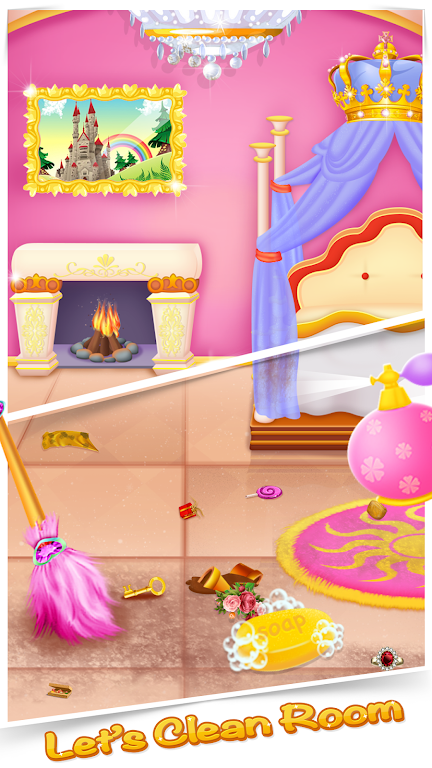 Girls royal home cleanup game Screenshot2