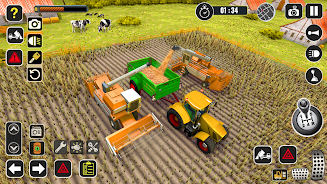 Tractor Farming Game Harvester Screenshot3