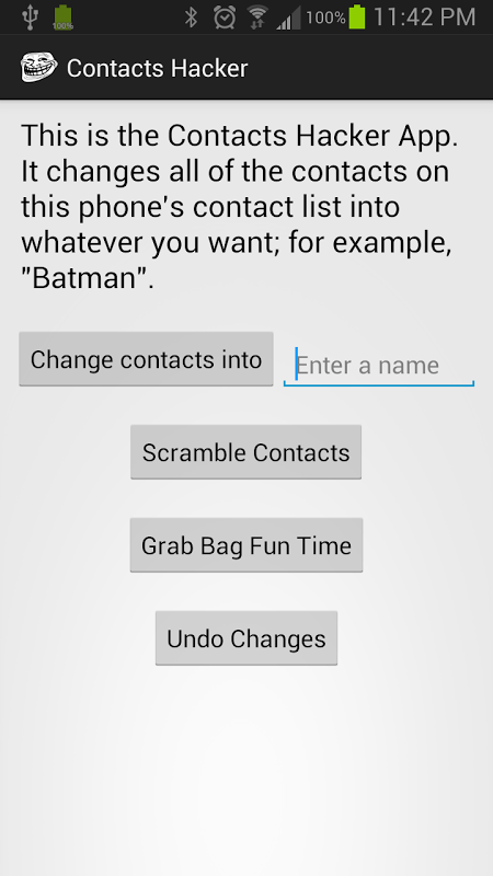 Contacts Hacker - Prank App Screenshot2