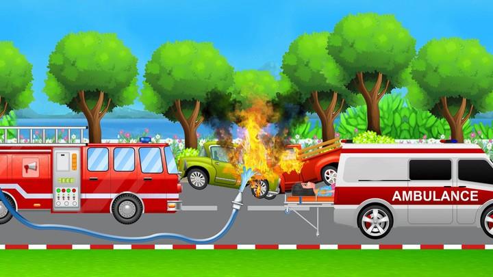 Fire Engine Rescue Truck Games Screenshot4