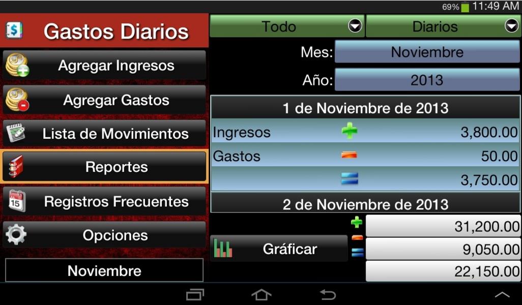 Gastos Diarios Screenshot1