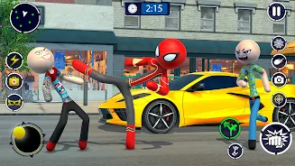 Spider Stickman Rope Hero Game Screenshot3