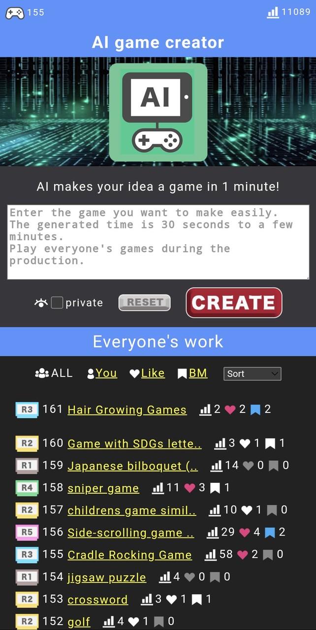 AI game creator Screenshot3