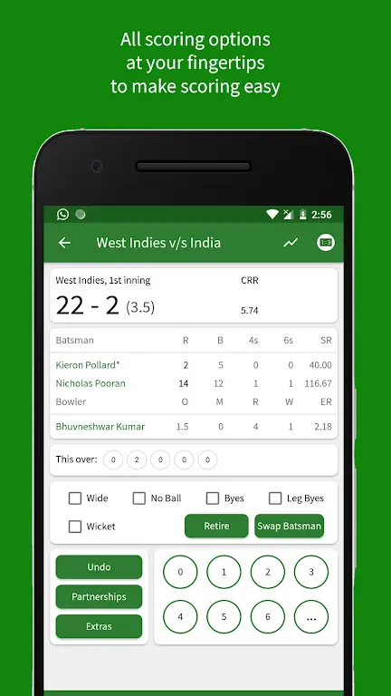 Cricket Scorer Screenshot2