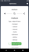 French Synonyms dictionary Screenshot3