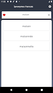 French Synonyms dictionary Screenshot2