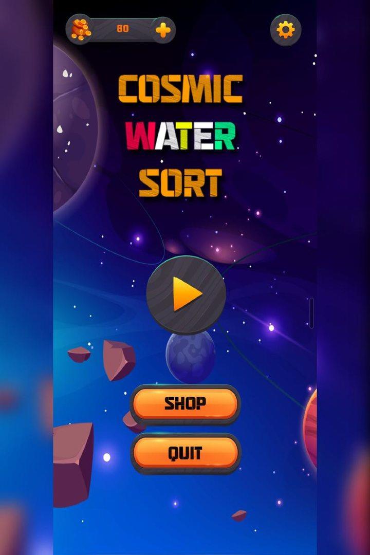 Cosmic Water Sort - Puzzle Screenshot1