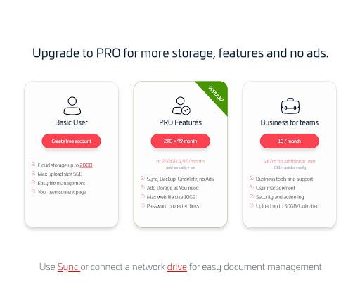 File Backup, Sync & storage Screenshot2