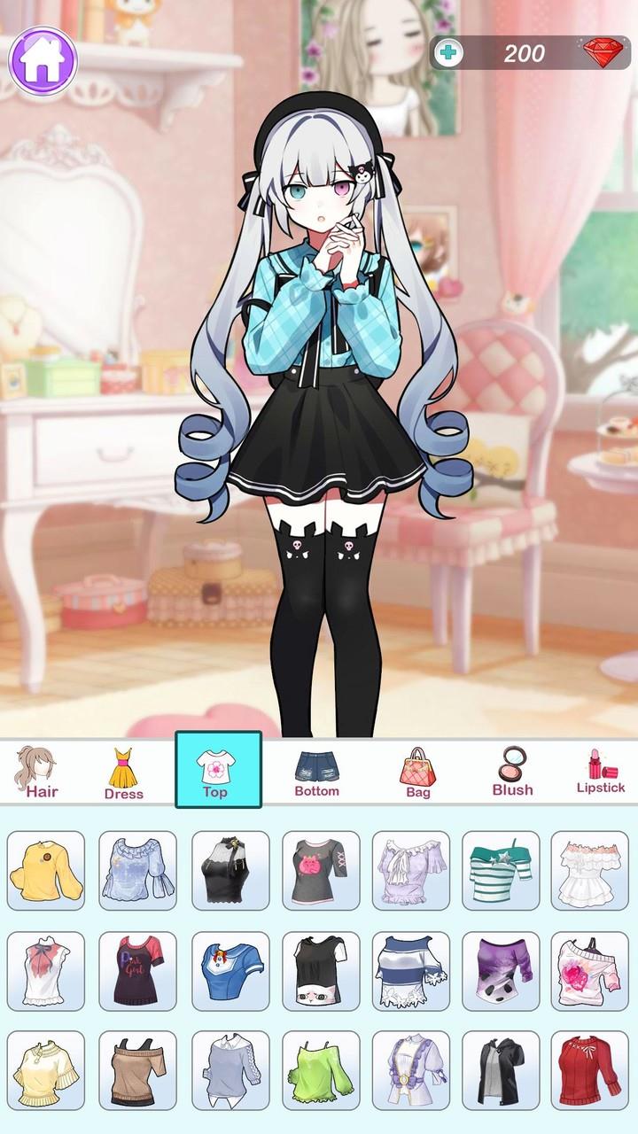 Anime Dress up and Makeup Game Screenshot2