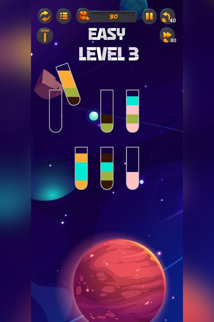 Cosmic Water Sort - Puzzle Screenshot3