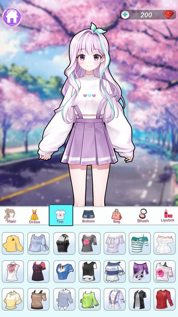 Anime Dress up and Makeup Game Screenshot1