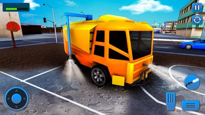 Road Power Wash Truck Screenshot5