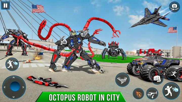 Octopus Robot Car - Robot Game Screenshot4