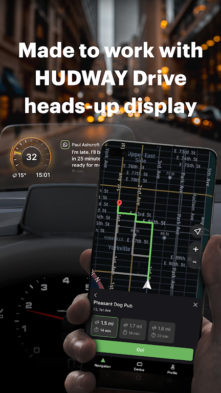 HUDWAY Drive: HUD for any car Screenshot1