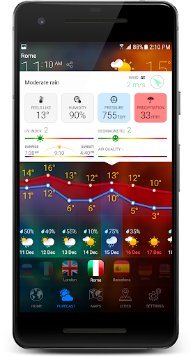 3D EARTH PRO local forecast Screenshot1