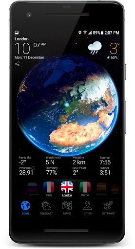 3D EARTH PRO local forecast Screenshot3