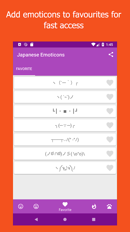 Kikko - Japanese Emoticons Kaomoji Screenshot3