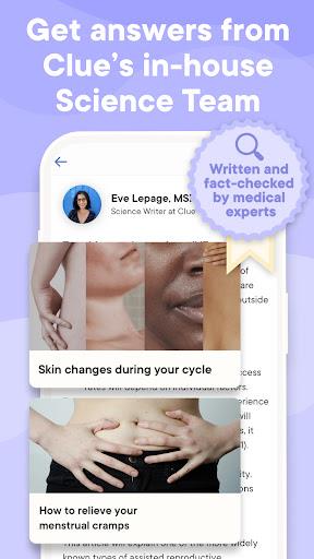 Period Tracker Clue: Period & Ovulation Tracker Screenshot2