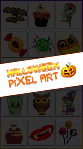 Halloween Pixel Art Coloring Screenshot5