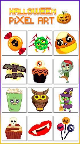 Halloween Pixel Art Coloring Screenshot8