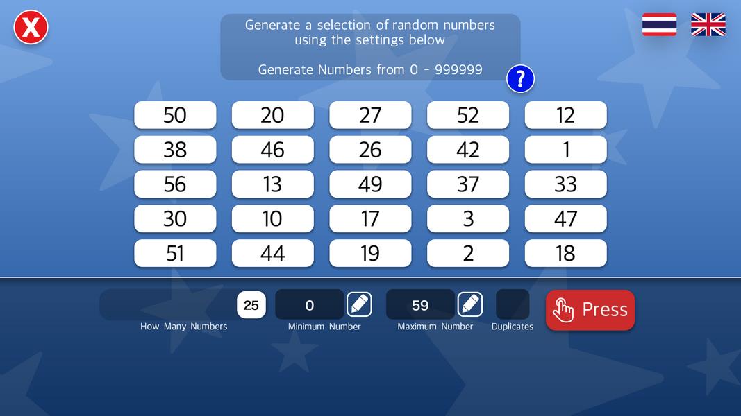 Random Number Suite Screenshot2