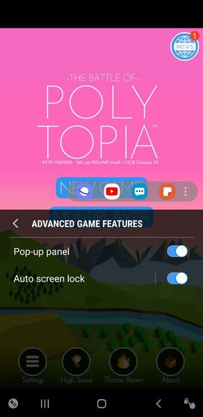 Samsung Game Tools Screenshot1