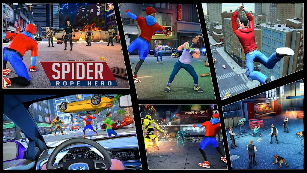 Flying Spider Fight Hero Games Screenshot1