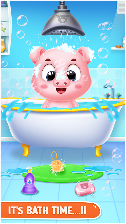 pinky pig daycare salon games Screenshot2