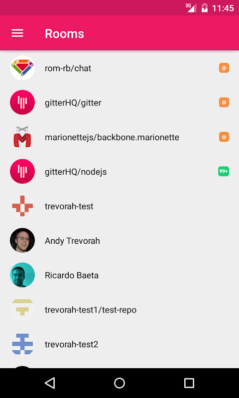 Gitter: Chat for GitLab, GitHub & more Screenshot2