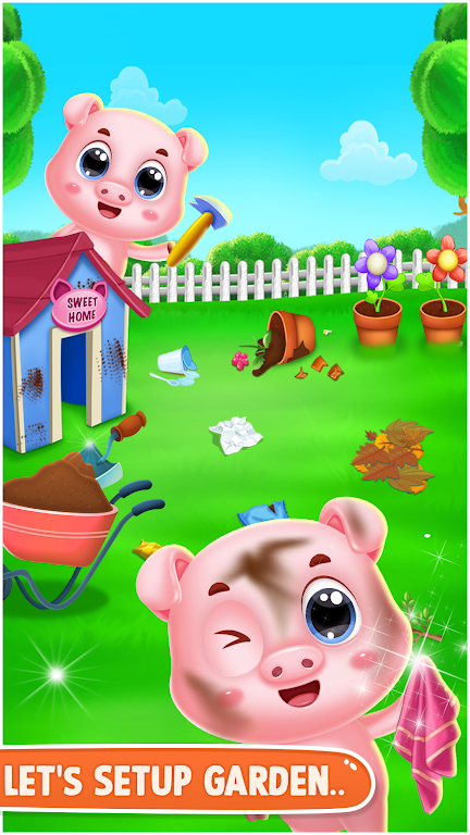 pinky pig daycare salon games Screenshot3