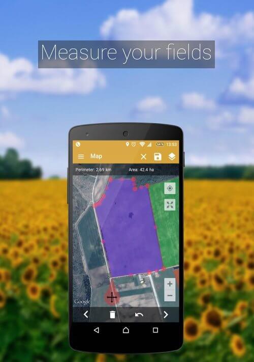 GPS Fields Area Measure Pro Screenshot2