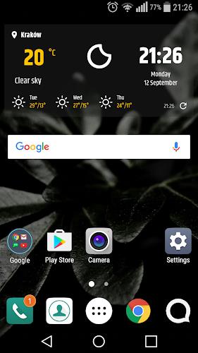 Simple weather & clock widget Screenshot2