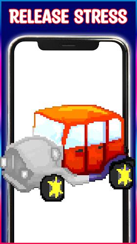 Cars Pixel Art Color by Number Screenshot2