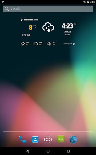 Simple weather & clock widget Screenshot9