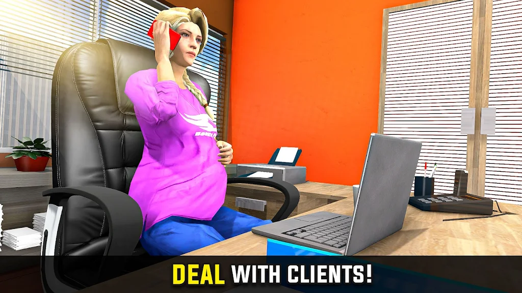 Pregnant Mother Office Life 3D Screenshot3