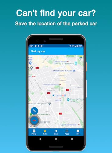 Find my car - save parking loc Screenshot1