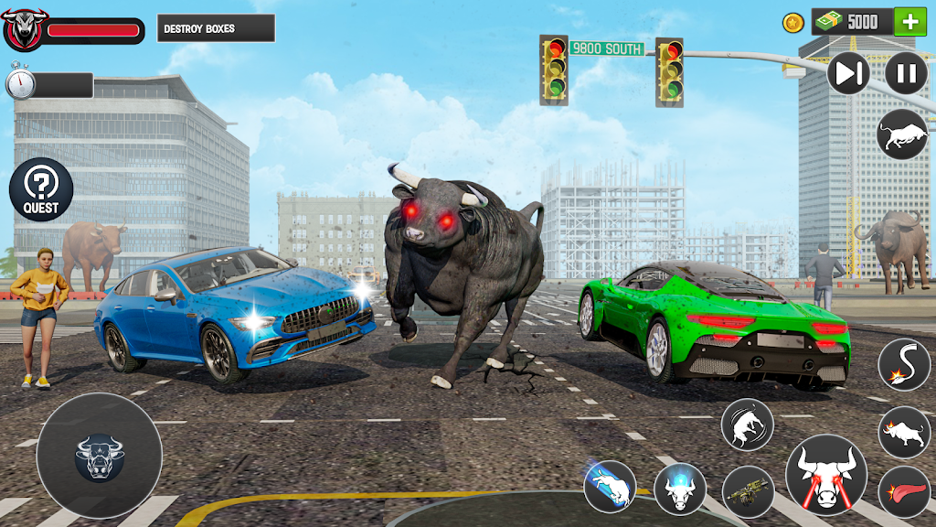 Scary Cow Wild Animal Rampage Screenshot1