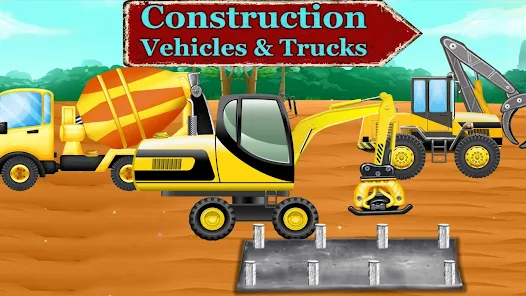 Construction Trucks & Vehicles Screenshot1