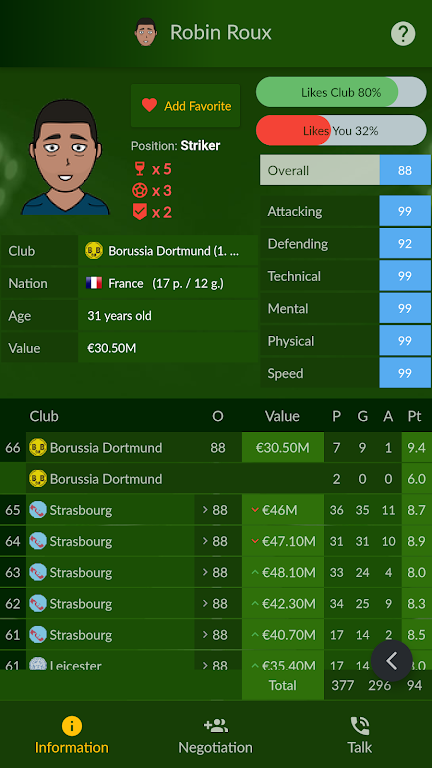 Soccer Agent Screenshot1