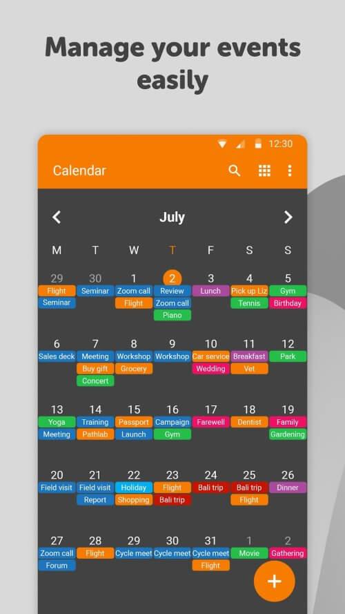 Simple Calendar Pro Screenshot1